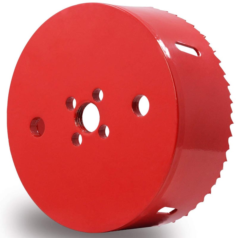 Koopi 4.25" Hole Saw with Heavy Duty Arbor, 38mm Depth Bi-Metal 4 1/4 inch Hole Cutter for Easily Drilling Wood, Plastic, Plywood, Drywall, Thin Metal (108mm) - Image 3